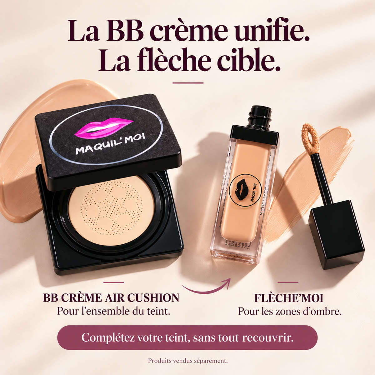 BB Crème et FLÈCHE’MOI : unifier le teint et cibler les cernes