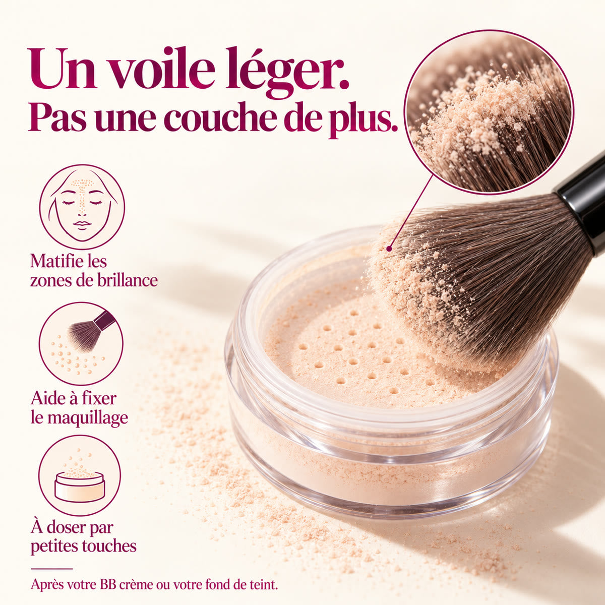 POUDRE’MOI : texture et fini léger